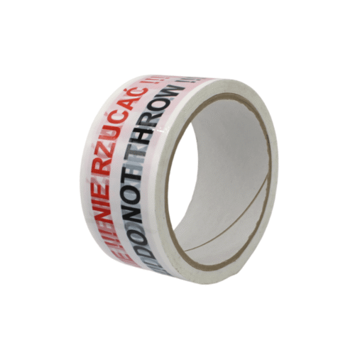 Taśma Pakowa Z Nadrukiem OSTROŻNIE NIE RZUCAĆ!!! 48x60