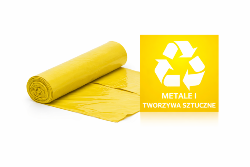 Worki do segregacji plastik (żółty) - 120L