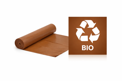 Worki do segregacji bioodpady (brązowy) - 120L