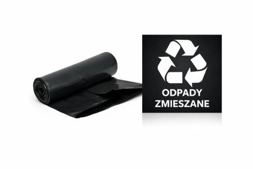 Worki do segregacji odpady zmieszane (czarny) - 120L