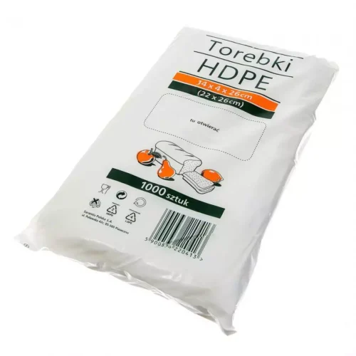 Woreczki torebki foliowe 1000szt HDPE