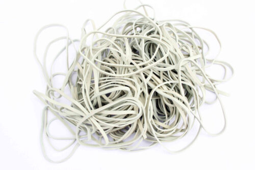 Gumki recepturki białe 30mm